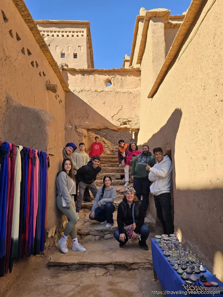 Marrakech a Fez. Tour por el desierto del Sahara (6 días) Kasbah Ait Benhaddou, Escaleras